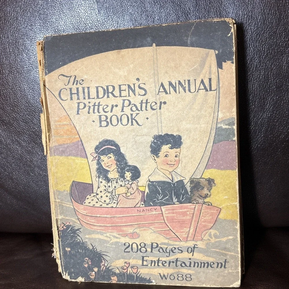 1928 Edition - The Children's Annual Pitter Patter Book‎ - Illustrated-W688
